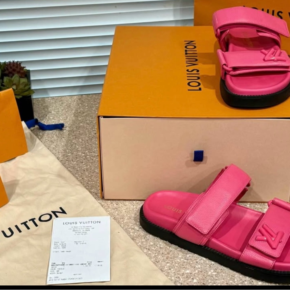 Louis Vuitton Pink Sandals